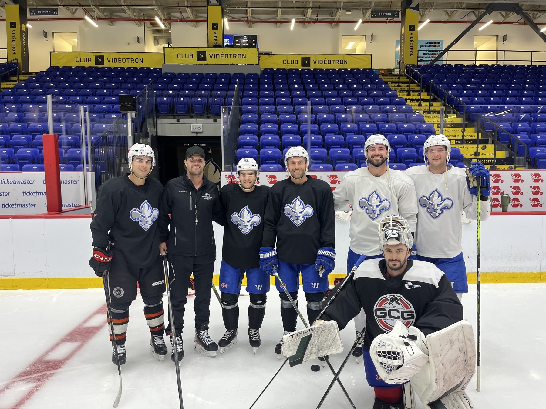 Photo d'équipe sur la glace